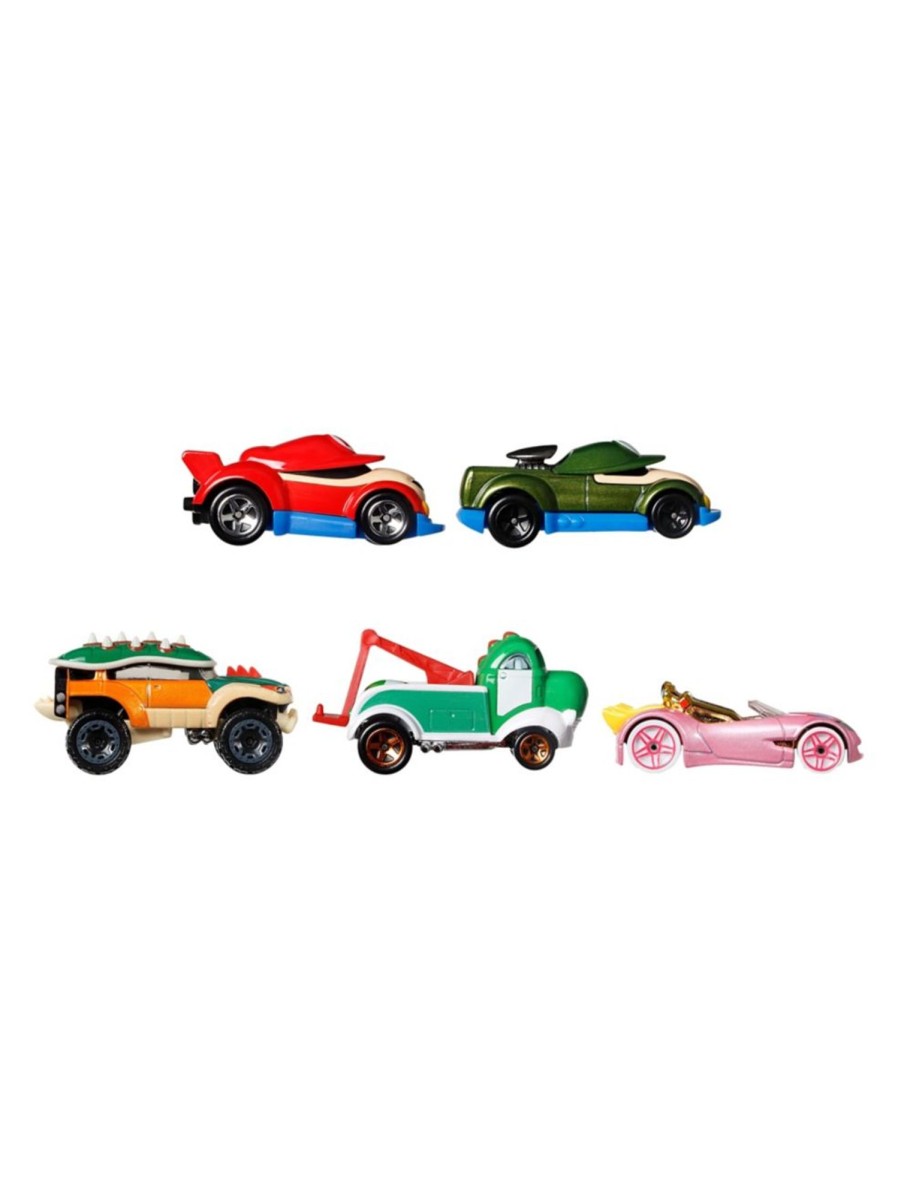 Toys Hot Wheels Trains & Vehicles | 5-Piece Super Mario Character Cars Set