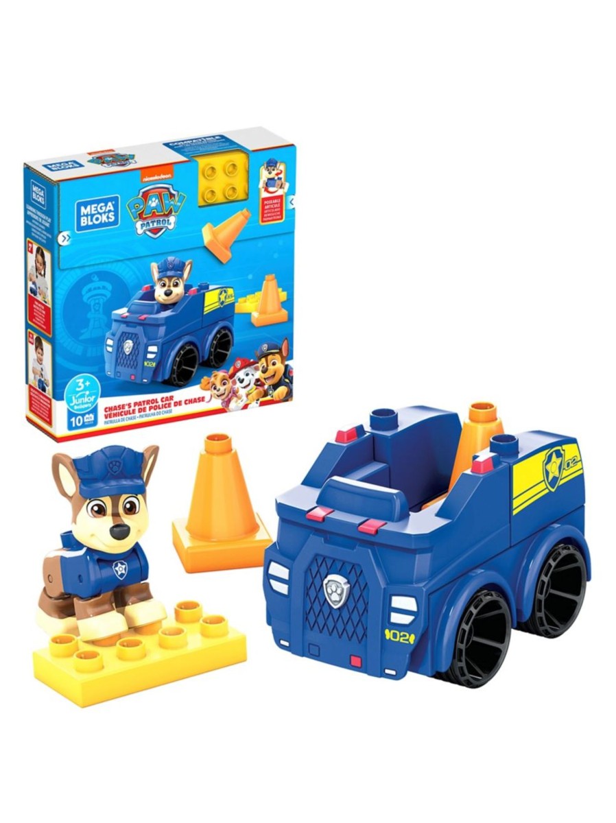 Toys Paw Patrol Building Blocks & Sets | Mega Bloks Chase'S Patrol Car