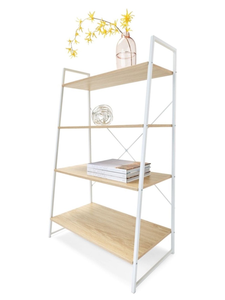 Home Living Anko Home Office Furniture | Scandi Ladder 4-Tier Bookshelf