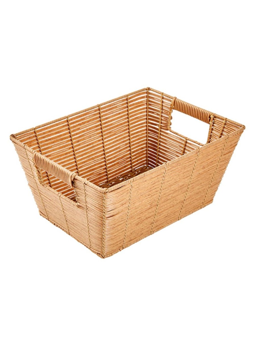 Home Living Anko Bathroom Storage & Accessories | Rattan-Look Tote Basket