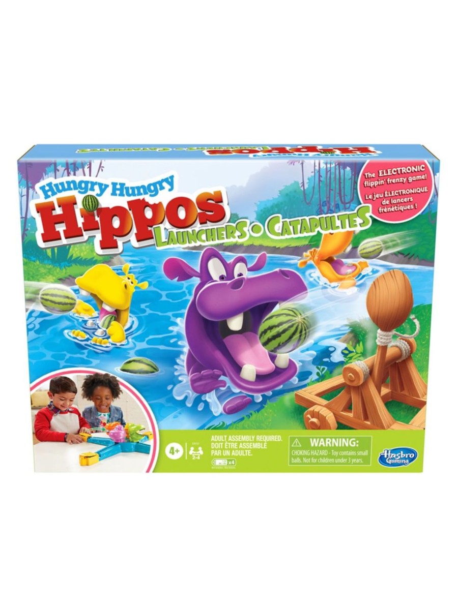 Toys Hasbro Games & Puzzles | Hungry Hungry Hippos Launchers Game