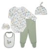 Kids & Baby Anko | Baby Boy'S 5-Piece Jungle Print Starter Set