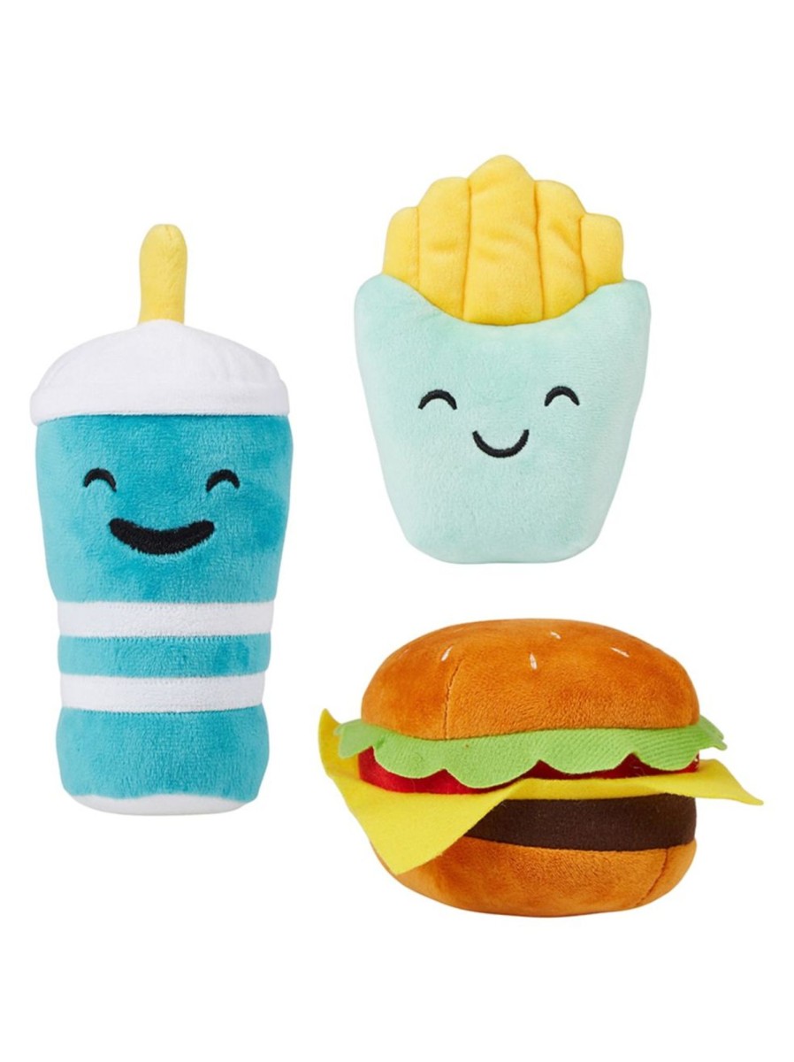 Pets Anko | 3-Piece Pet Toy Plush Hamburger Set