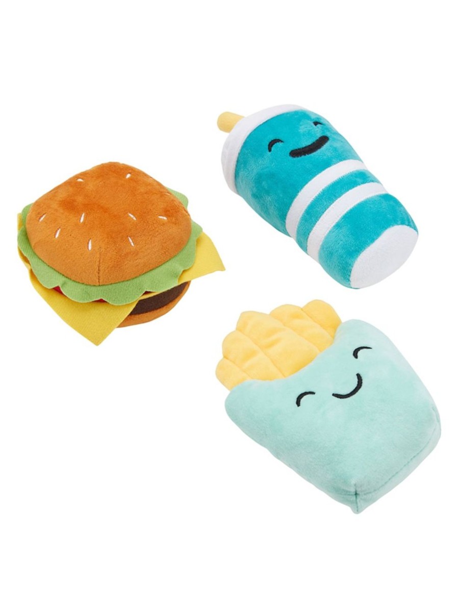 Pets Anko | 3-Piece Pet Toy Plush Hamburger Set