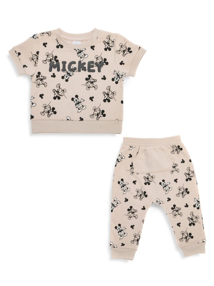 Kids & Baby MicClearance Mouse | Baby'S 2-Piece Fleece Mickey Sweatshirt & Joggers Set