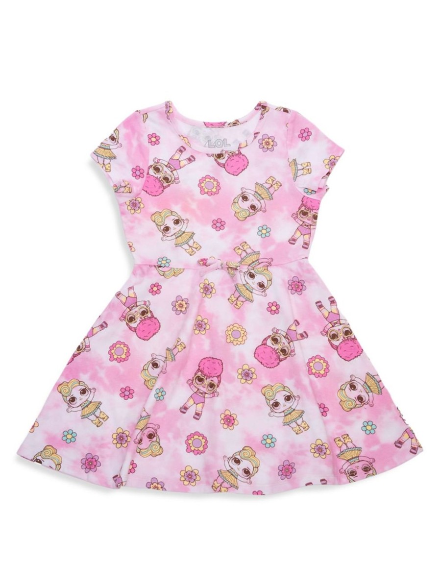 Kids & Baby LOL Girls | Girl'S Lol Surprise Dolls And Flowers Jersey Dress