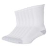 Men & Women Hanes Underwear & Socks | Men'S Red Label 6-Pair Freshiq Crew Socks Set