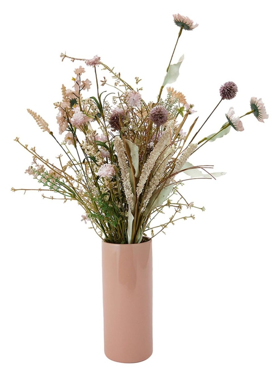 Home Living Anko Decorative Accents | Artificial Meadow Flowers In Tall Vase