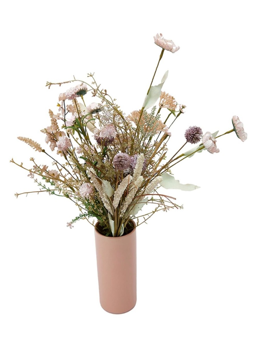 Home Living Anko Decorative Accents | Artificial Meadow Flowers In Tall Vase