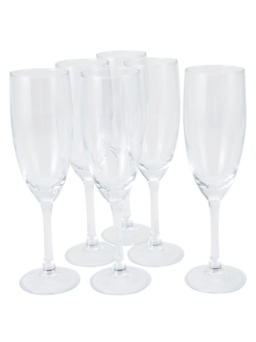 Home Living Anko Drinkware | Everyday 6-Piece Flute Glass Set