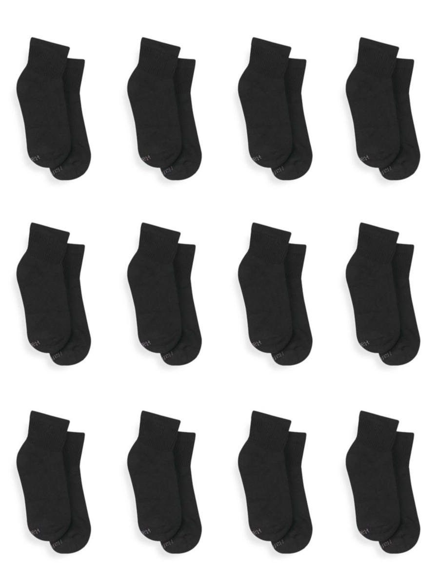 Men & Women Hanes Socks | Women'S 10-Pair Cushioned Ankle-Length Socks Set