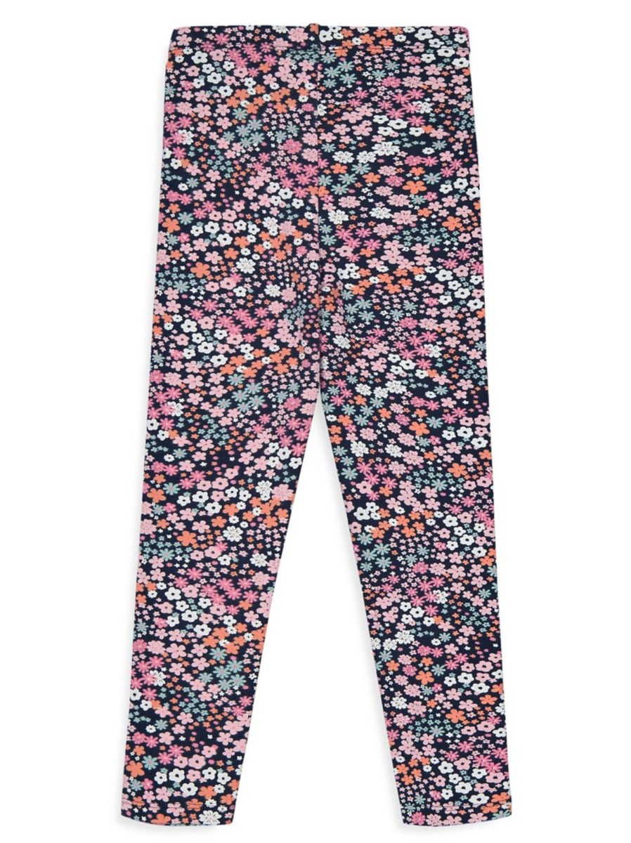 Kids & Baby Anko Toddler Girls | Little Girl'S Floral-Print Leggings