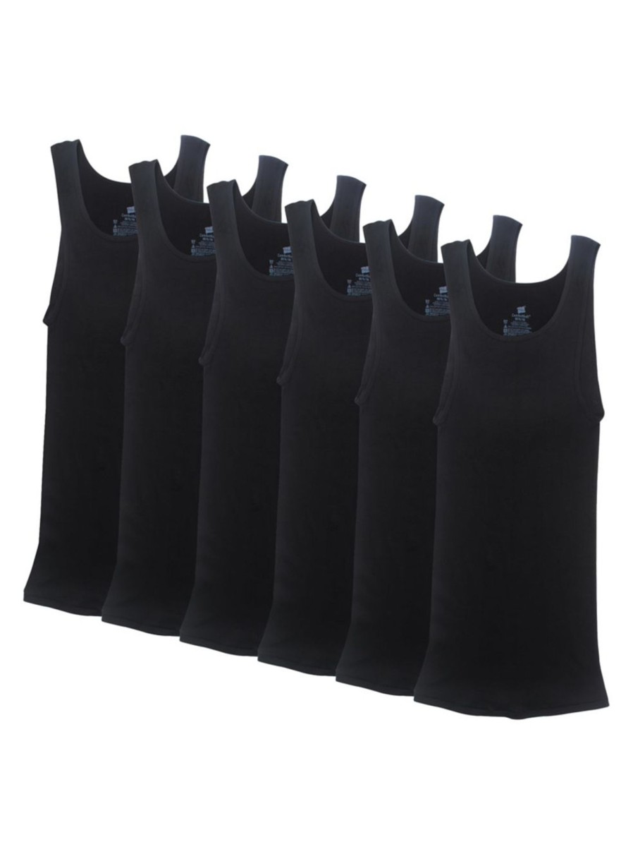 Men & Women Hanes Tops | 6-Piece Tagless Tank Top Set