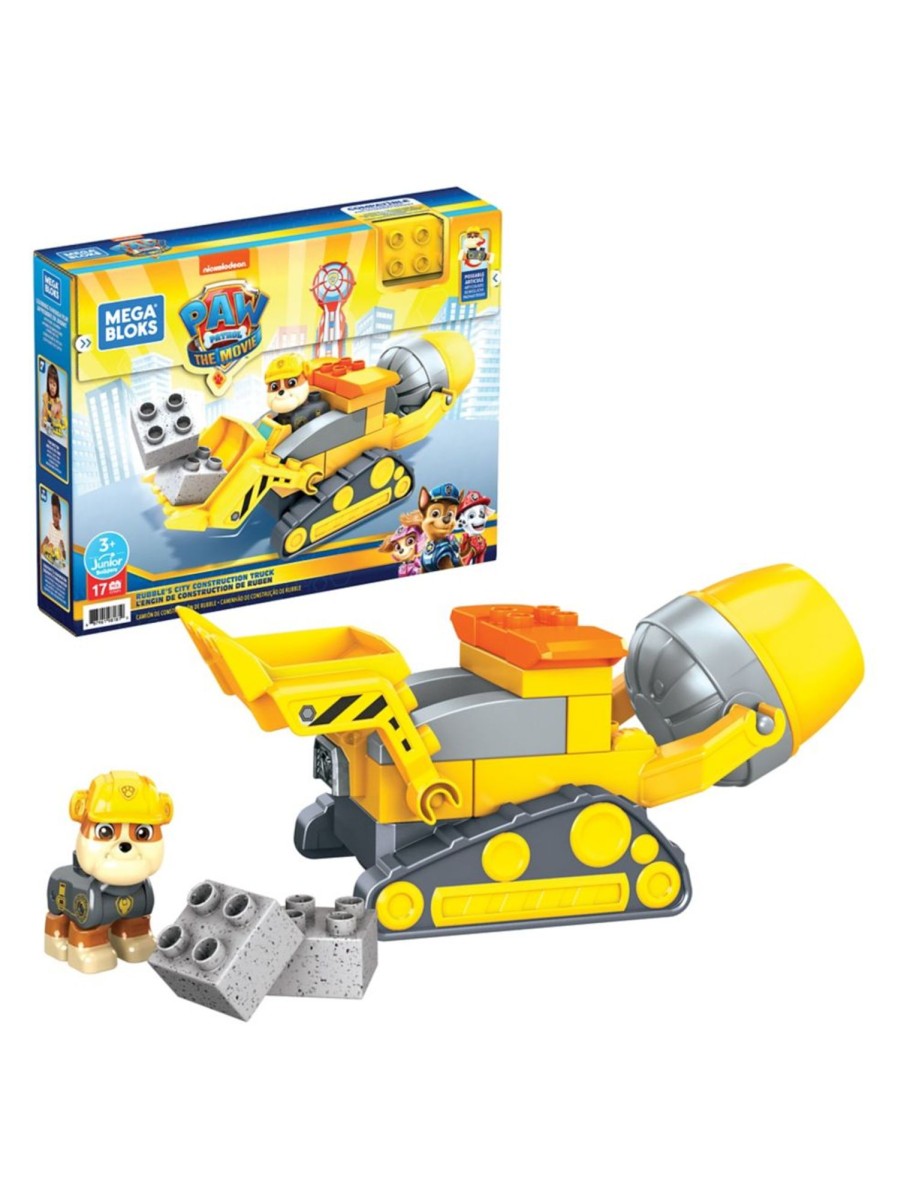 Toys Paw Patrol Building Blocks & Sets | Rubble'S City Construction Truck