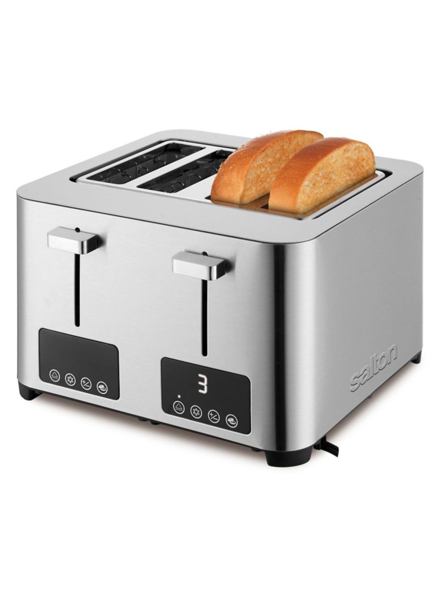 Home Living Salton | 4-Slice Stainless Steel Digital Toaster Et2084