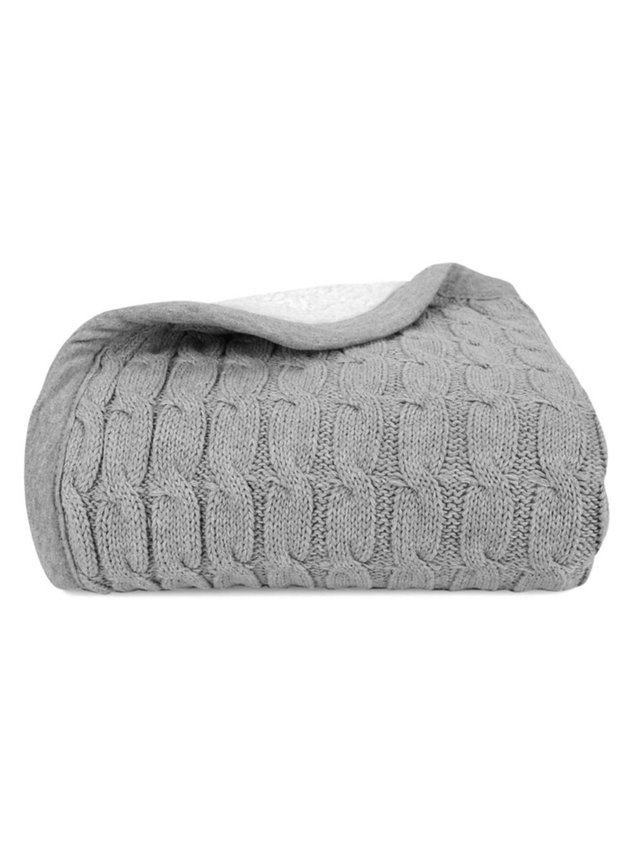 Kids & Baby Anko Sleep Sacks & Swaddles | Organic Cotton Cable-Knit Baby Blanket