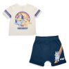 Kids & Baby Bluey | Little Kid'S 2-Piece Retro Family T-Shirt & Shorts Set