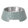 Pets Anko | Textured Melamine, Stainless Steel And Rubber-Base Dog Bowl - Large