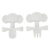 Kids & Baby Anko Nursing & Feeding | 2-Piece Elephant Silicone Teething Cutlery Set