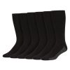 Men & Women Hanes Underwear & Socks | Big And Tall Men'S 6-Pair Freshiq Crew Socks Set