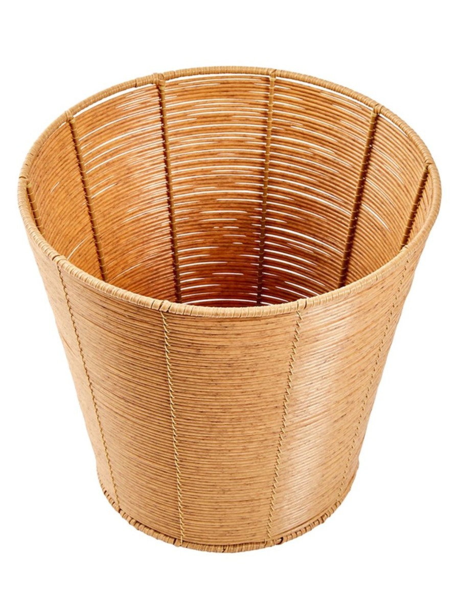 Home Living Anko Bathroom Storage & Accessories | Rattan-Look Tapered Waste Bin