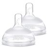 Kids & Baby Playtex Nursing & Feeding | Naturalatch Comfort 2-Pack Fast-Flow Silicone Nipples