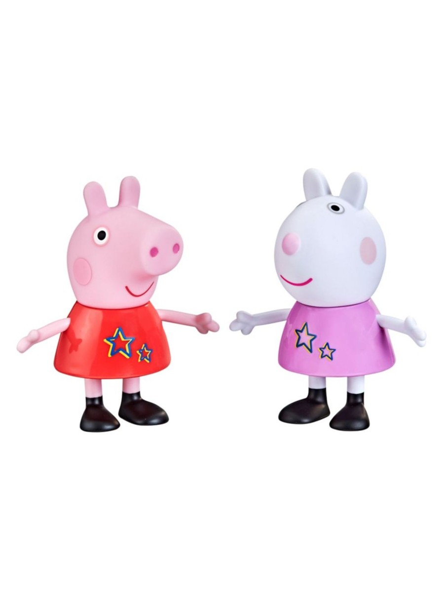 Toys Peppa Pig Action Figures | 2-Piece Peppa And Suzy Preschool Figure Set