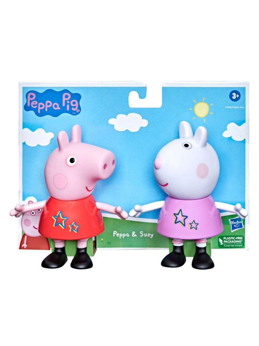 Toys Peppa Pig Action Figures | 2-Piece Peppa And Suzy Preschool Figure Set