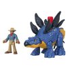 Toys Imaginext Action Figures | Fisher-Price X Imaginext Jurassic World Stegosaurus & Dr. Grant Set