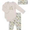 Kids & Baby Anko | Baby Boy'S 3-Piece Bodysuit, Pants And Hat Set