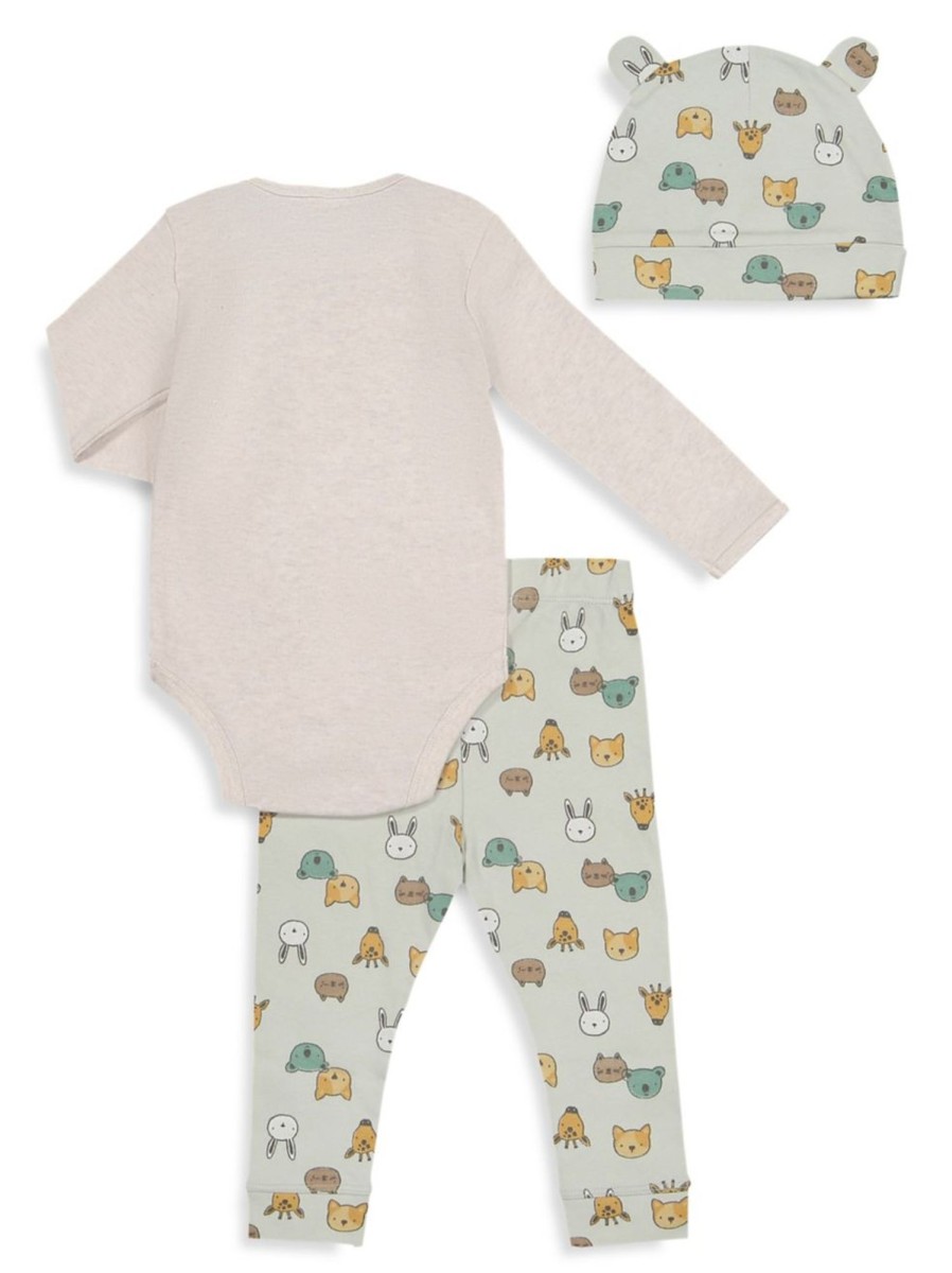 Kids & Baby Anko | Baby Boy'S 3-Piece Bodysuit, Pants And Hat Set