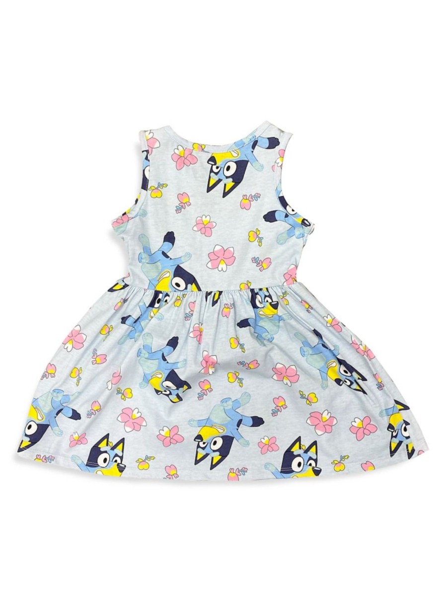 Kids & Baby Bluey | Little Girl'S Flowers Jersey Dress