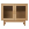 Home Living Anko Living Room Furniture | Fluted Glass Sideboard