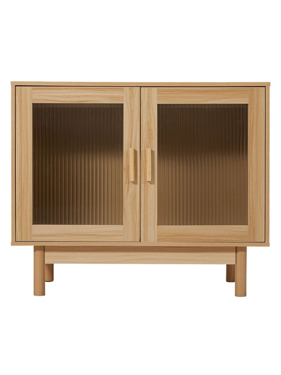 Home Living Anko Living Room Furniture | Fluted Glass Sideboard