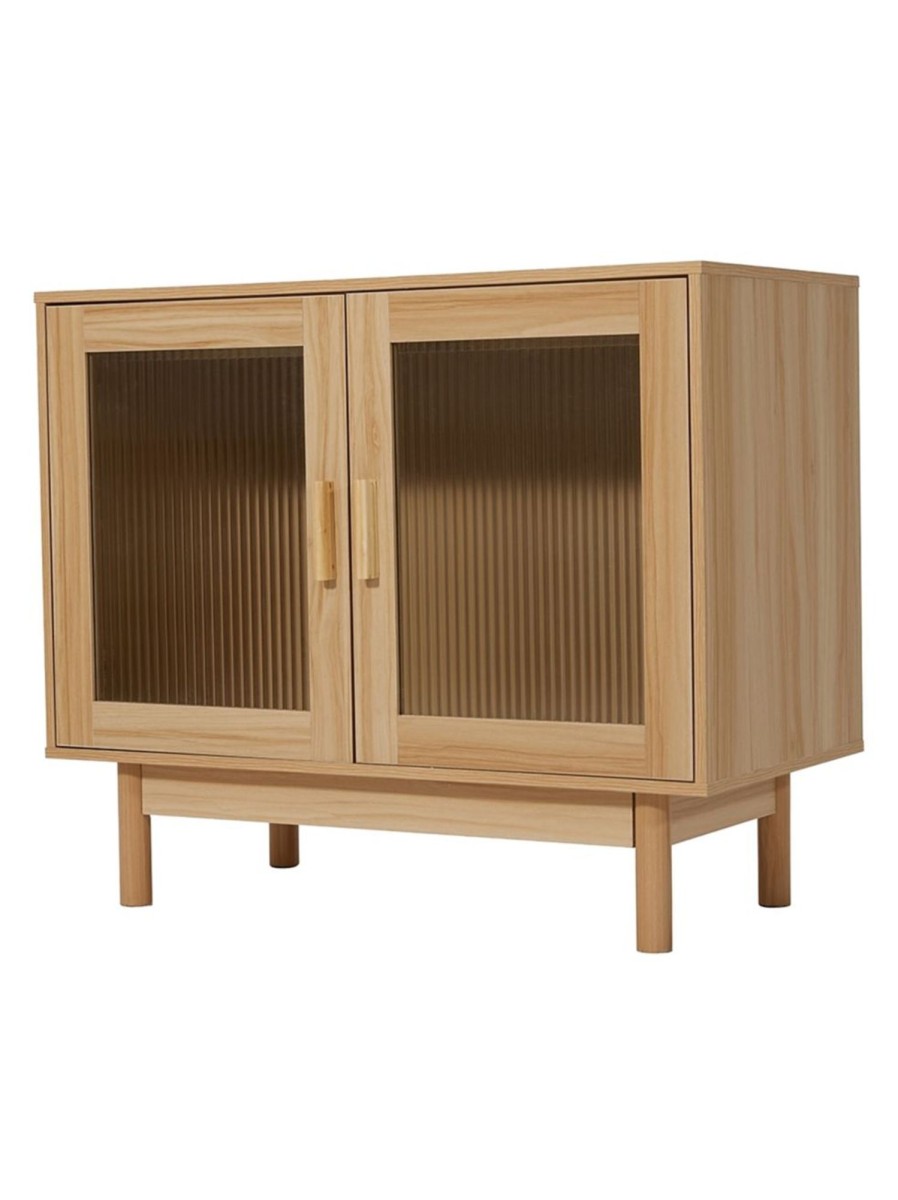 Home Living Anko Living Room Furniture | Fluted Glass Sideboard