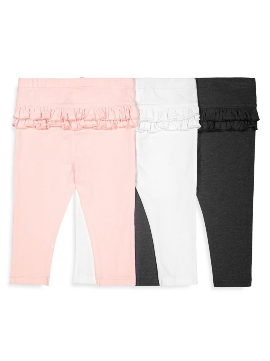 Kids & Baby Anko | Baby'S 3-Piece Back-Frilled Legging Set