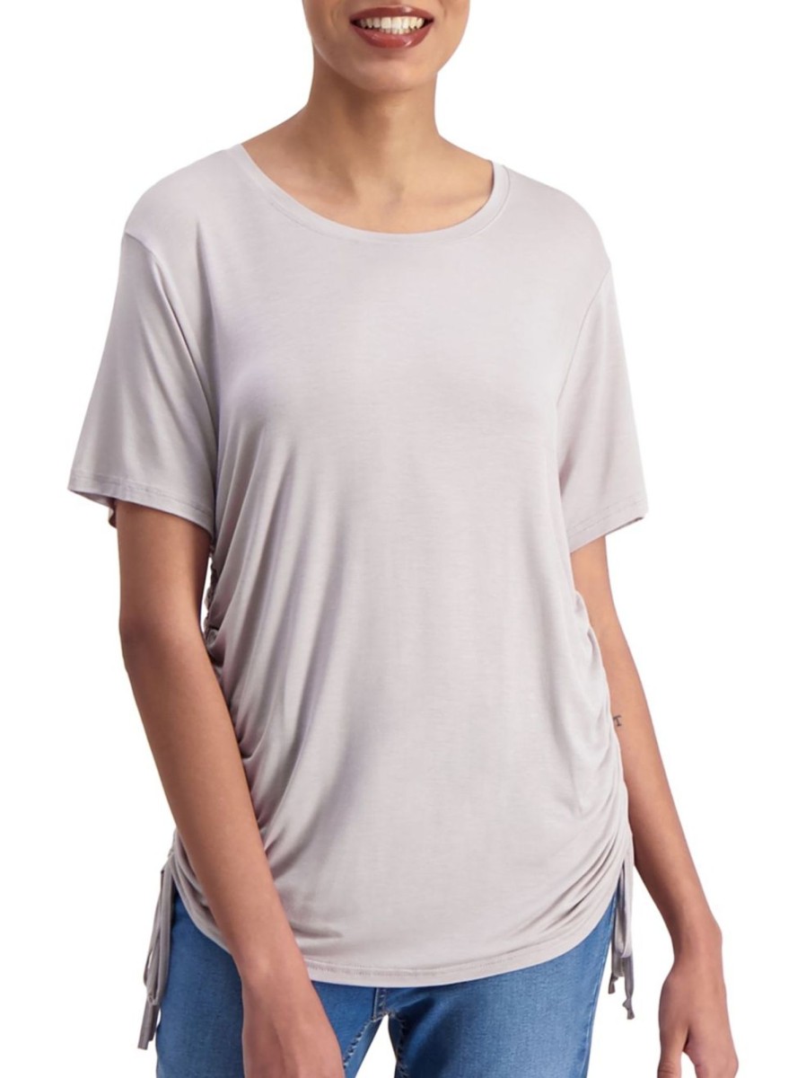 Men & Women Anko Tops | Ruched Side T-Shirt