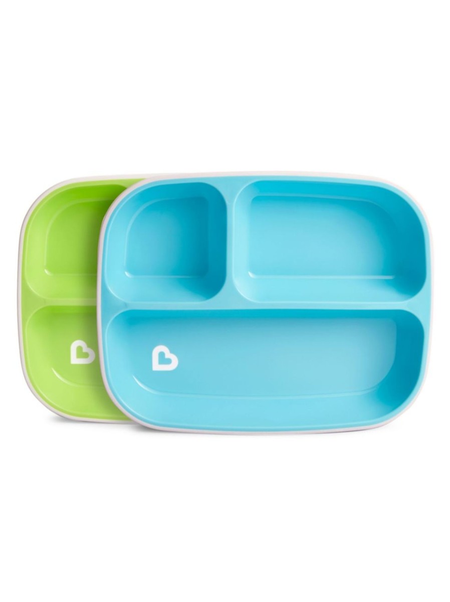 Kids & Baby Munchkin Nursing & Feeding | Splash 2-Piece Divided Plates Set