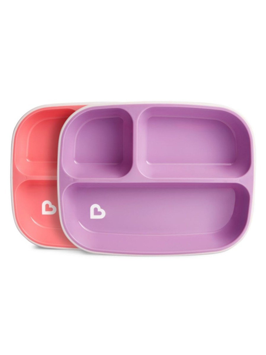 Kids & Baby Munchkin Nursing & Feeding | Splash 2-Piece Divided Plates Set