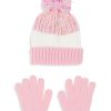 Kids & Baby Anko Girls | Kid'S Colourblock Knit Toque And Gloves Set