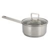 Home Living Anko Cookware | 16Cm Stainless Steel Saucepan With Aluminum Encapsulated Base