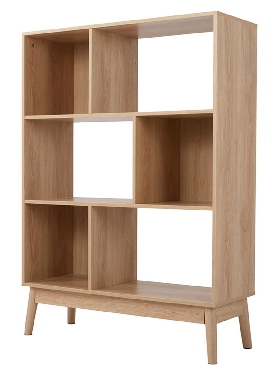 Home Living Anko Home Office Furniture | Nook 6-Section Bookshelf