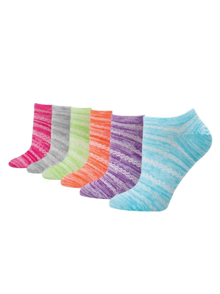 Men & Women Hanes Socks | Women'S 6-Pair X-Temp 2.0 Breathable No-Show Socks