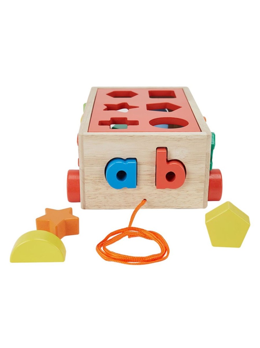 Toys Anko Infant & Toddler | Wooden Shape Sorter Pull Along Toy