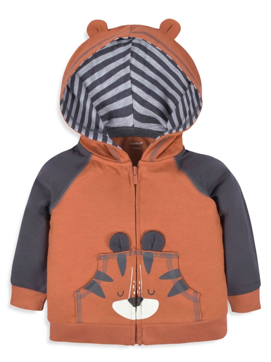 Kids & Baby Gerber | Baby'S 2-Piece Tiger Hoodie And Joggers Set