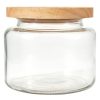 Home Living Anko Utensils & Organization | 1.5L Glass Jar With Wood Lid