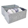 Home Living Anko Containers & Baskets | 2-Piece Felt Drawers Organizers Set