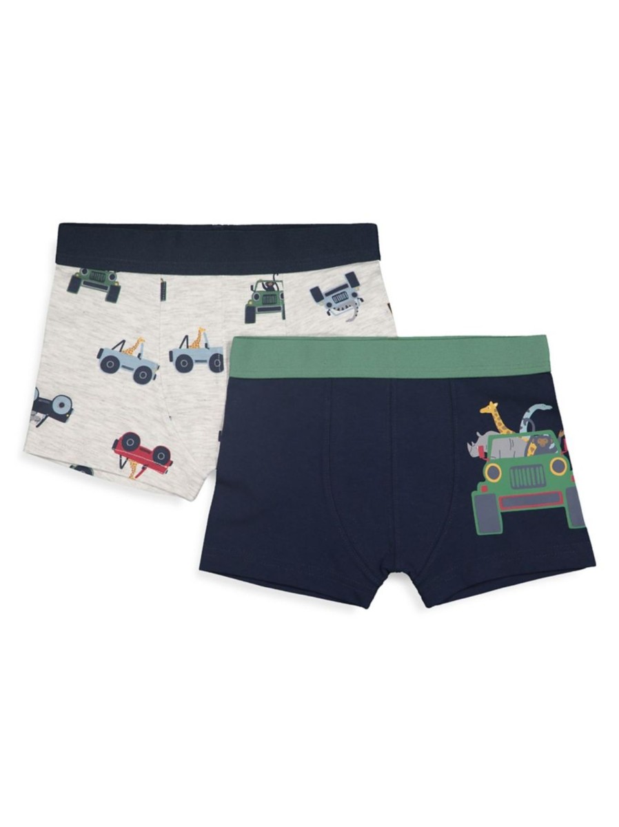 Kids & Baby Anko Underwear & Socks | Little Boy'S 2-Pack Printed Trunks