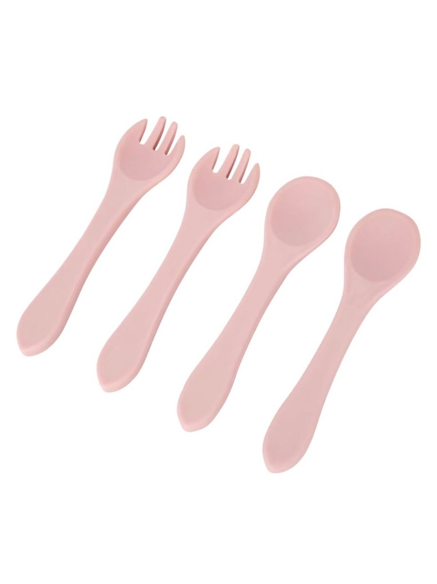 Kids & Baby Anko Nursing & Feeding | 4-Piece Silicone Spoon & Fork Set