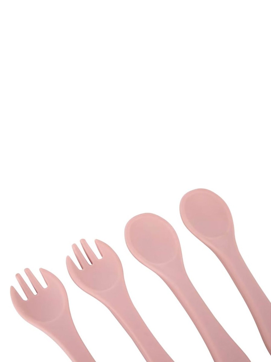 Kids & Baby Anko Nursing & Feeding | 4-Piece Silicone Spoon & Fork Set